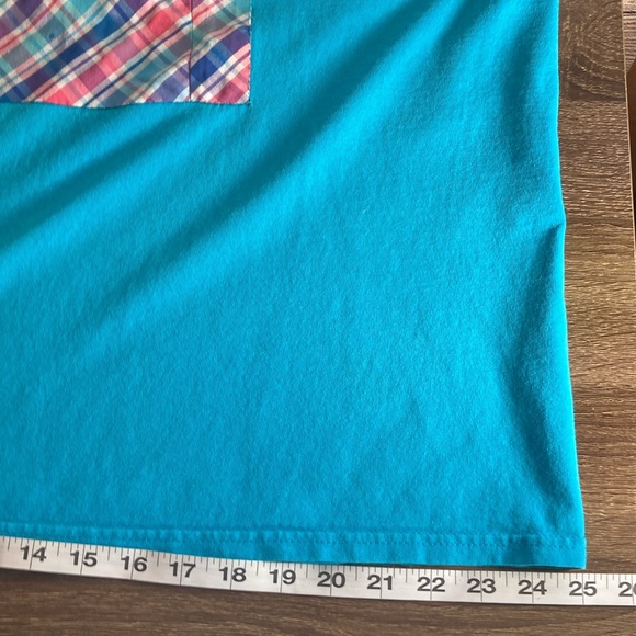 Vintage Teal XL Anvil 80’s Handmade T Shirt - Picture 8 of 8